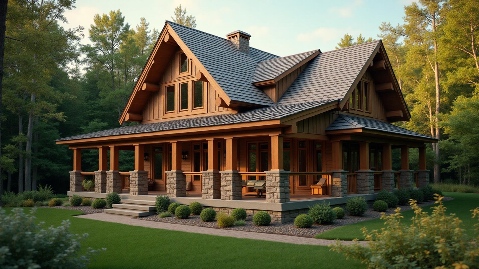 Красивый загородный дом